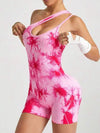 ZASUWA Female Hot Tie-dye Scrunch Bum Romper