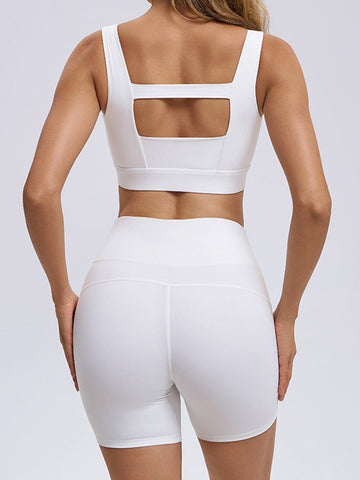 ZASUWA Female Hollow Out Zipper Short Tracksuit