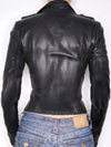 ZASUWA Female Faux Leather Zipper Jacket