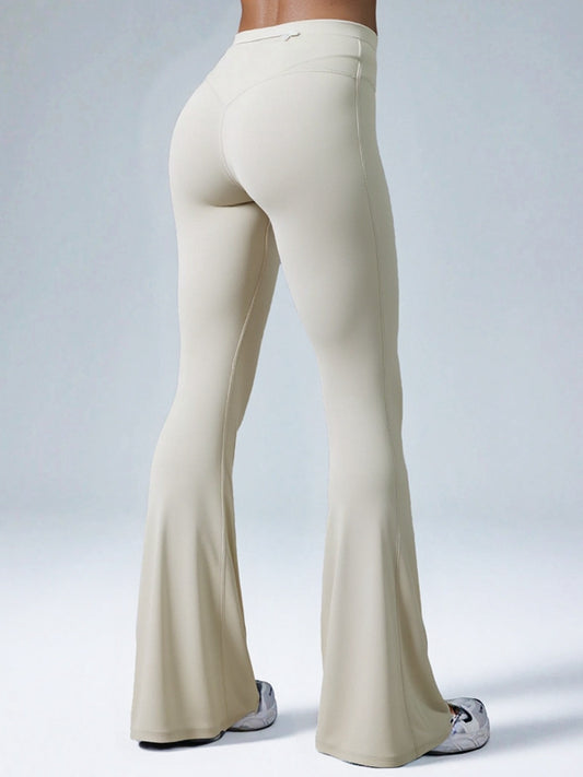 ZASUWA Female Zipper Pocket Flare Leggings