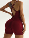 ZASUWA Female Cross Back Seamless Romper