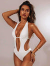 ZASUWA Female Mesh Backless One Piece