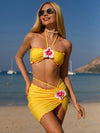 ZASUWA Female Flower 3-Pieces Bikini Set