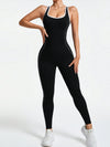 ZASUWA Female Backless Stripes Jumpsuit