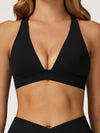 ZASUWA Female V Collar Cross Back Sports Bras
