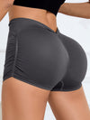 ZASUWA Female Deep V Back Seamless Shorts
