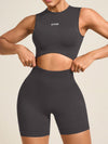 ZASUWA Female Seamless Hip-lift Scrunch Bum Short Tracksuit