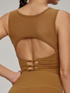ZASUWA Female Sheer Mesh Backless Tank