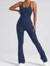 ZASUWA Female Cross Back Flare Jumpsuit