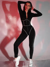 🖤ZASUWA Female Stripes Zipper Jumpsuit