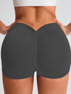 ZASUWA Female Deep V Back Seamless Shorts