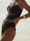 ZASUWA Female Unique Flower Hollow Out 2-Pieces Swimwear
