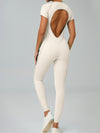 ZASUWA Female Heart Backless Jumpsuit