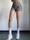 ZASUWA Female Animal Print Quick Dry Booty Shorts