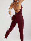 ZASUWA Female Hollow Out Backless Jumpsuit