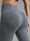 ZASUWA Female Ribbed High-rise Leggings