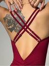ZASUWA Female Cross Back Seamless Romper