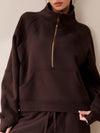 ZASUWA Female Pocket Zipper Casual Hoodie