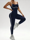 ZASUWA Female Backless Stripes Jumpsuit
