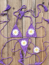 ZASUWA Female Sexy Flower Hand-knitted Bikini Set