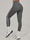 ZASUWA Female Contrast Color Stripes High-rise Leggings