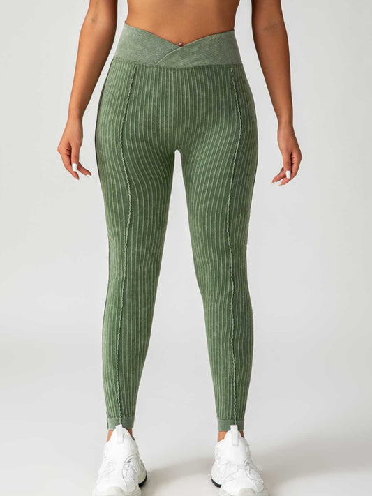 ZASUWA Female Ribbed V Shape Waist Leggings
