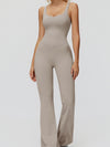 ZASUWA Female Cross Back Flare Jumpsuit