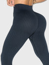 ZASUWA Female Sexy Ribbed Seamlee Leggings