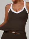 ZASUWA Female Contrast Color Stripe Sports Bras