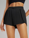 ZASUWA Female Pleated Pocket Quick Dry 2 in 1 Tennis Shorts
