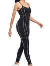 ZASUWA Female Contrast Color Stripes Skinny Jumpsuit