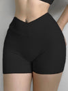 ZASUWA Female Sexy V-shape Waist Deep V Back Pocket Scrunch Bum Shorts