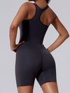 ZASUWA Female Asymmetrical Back Scrunch Bum Romper
