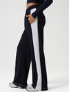 ZASUWA Female Contrast Color Stripes Pocket Pants