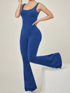 ZASUWA Female Cross Back Flare Jumpsuit