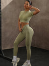 ZASUWA Female Ribbed Scrunch Bum High-waisted Tracksuit
