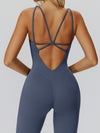 ZASUWA Female Cross Back Flare Jumpsuit