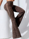 ZASUWA Female Leopard Print Flare Leggings