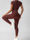 ZASUWA Female Ribbed Fitness Tracksuit