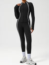 ZASUWA Female Contrast Color Stripes Zipper Tracksuit