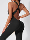 ZASUWA Female Cross Back Scrunch Bum Jumpsuit