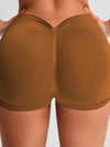 ZASUWA Female Deep V Back Seamless Shorts