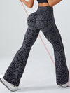 ZASUWA Female Seamless Leopard Print Flare Booty Leggings