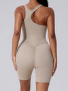 ZASUWA Female Asymmetrical Back Scrunch Bum Romper