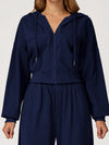 ZASUWA Female Pocket Casual Zipper Hoodie