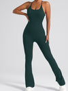 ZASUWA Female Cross Back Flare Jumpsuit