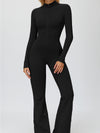 ZASUWA Female Fleece Zipper Flare Jumpsuit