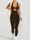 ZASUWA Female Hollow Out Backless Jumpsuit