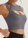 ZASUWA Female Sexy Hollow Out Ribbed Quick Dry Tank