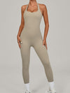 ZASUWA Female Backless Halter Jumpsuit